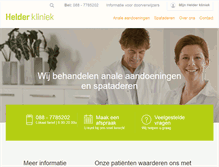 Tablet Screenshot of helderkliniek.nl